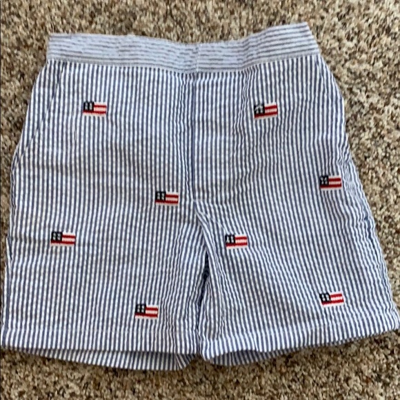 American Flag shorts seersucker boy 24 month - Picture 1 of 3